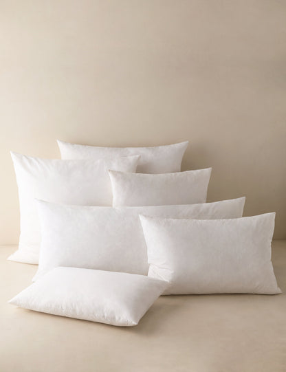 Coussin décoratif en plumes et duvet