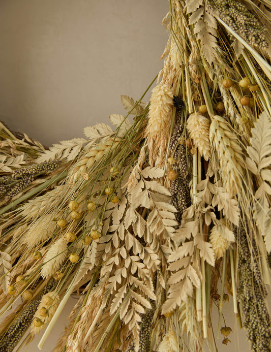 Couronne de grains cueillis conservés