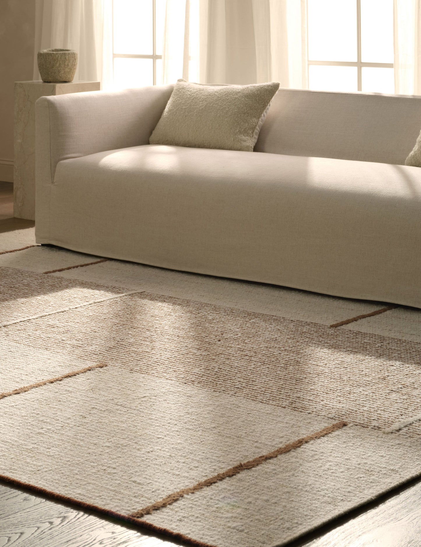 Tapis en laine tissé à la main Krane