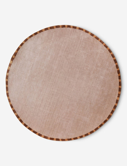 Échantillon de tapis en viscose tissé à la main Rajaa, Blush par Sarah Sherman Samuel 12 x 12