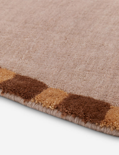 Échantillon de tapis en viscose tissé à la main Rajaa, Blush par Sarah Sherman Samuel 12 x 12