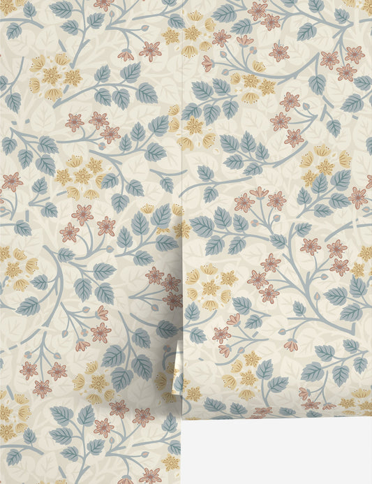 Papier peint Silver Lime par Sanderson