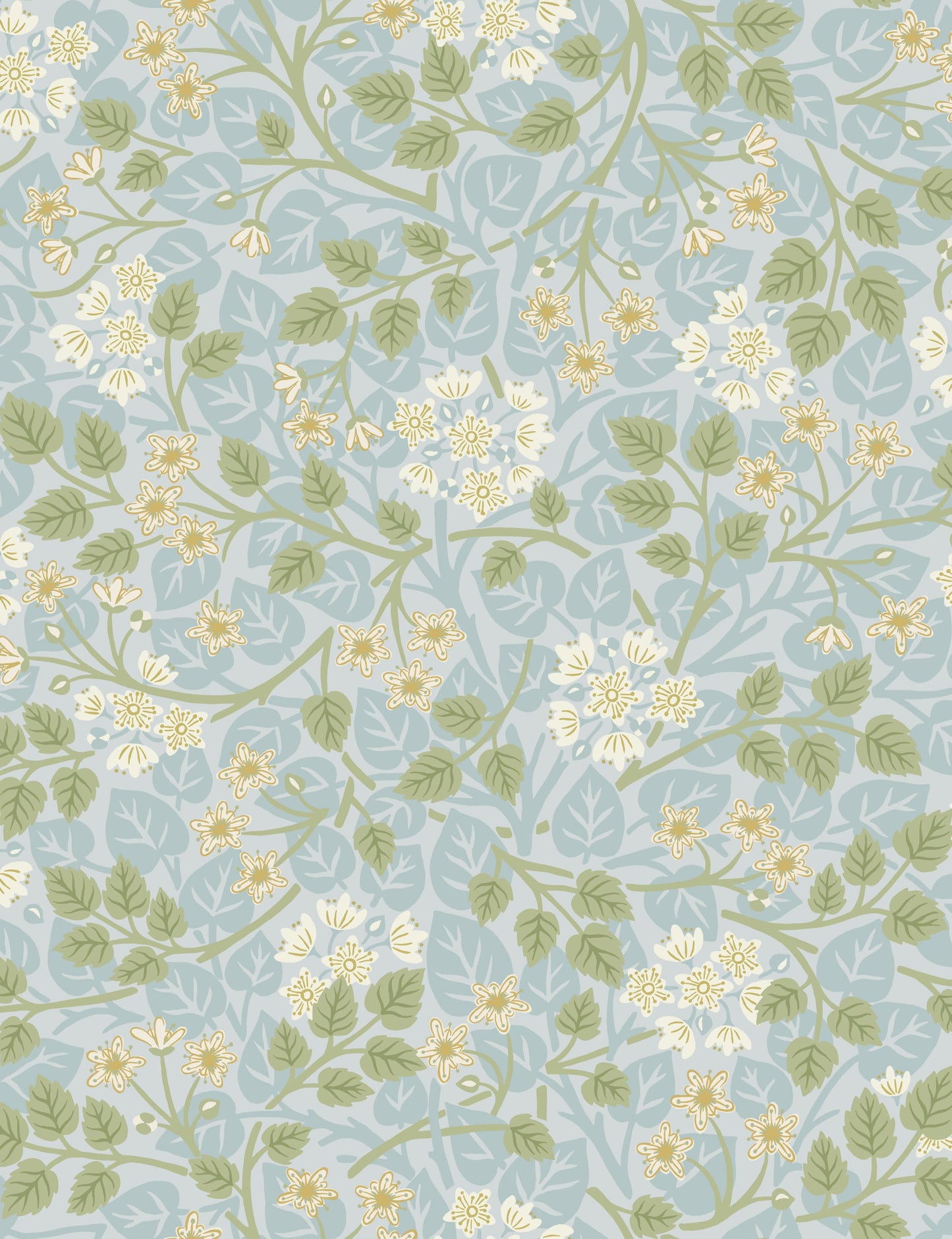 Papier peint Silver Lime par Sanderson