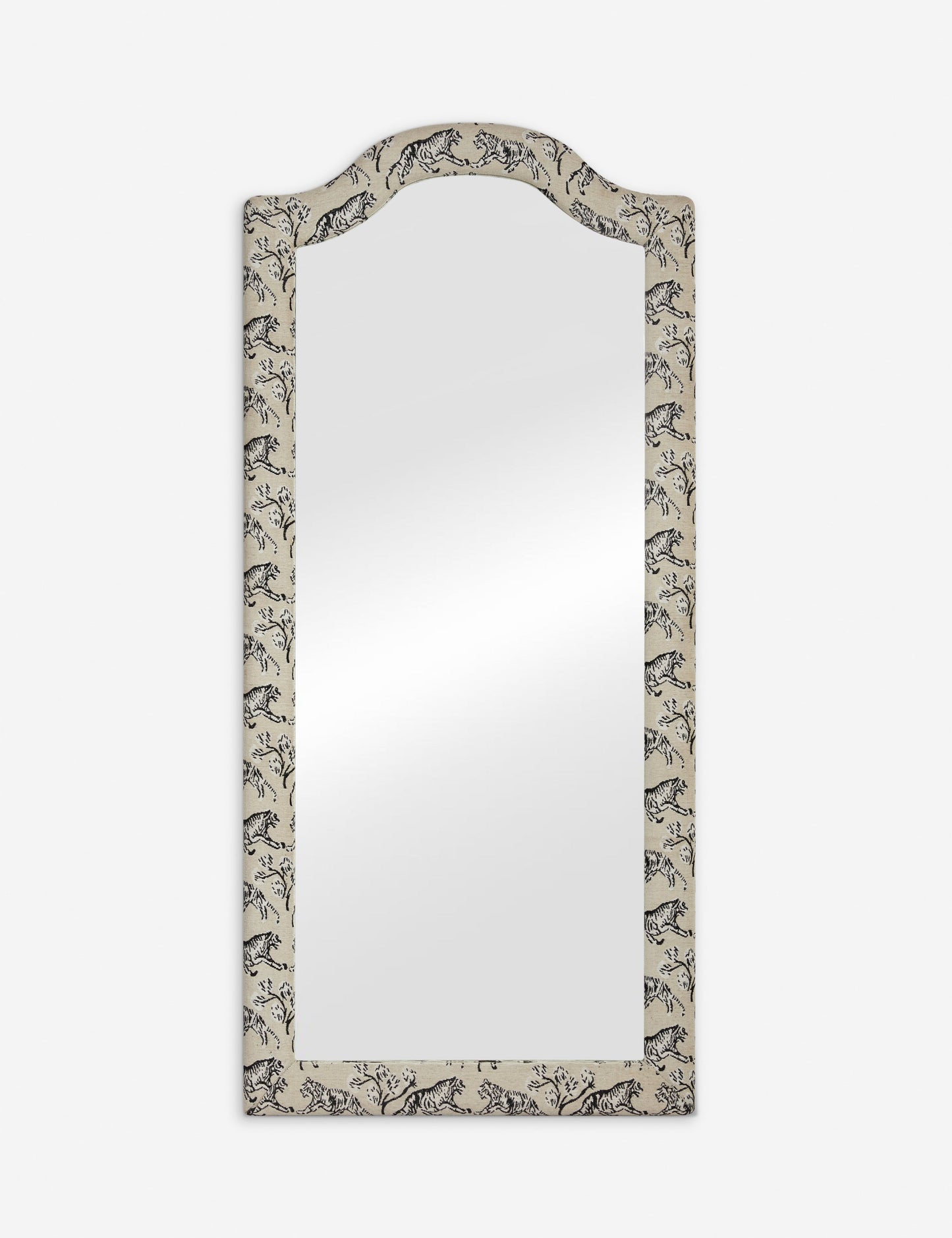 Miroir pleine longueur rembourré Tiger par Sarah Sherman Samuel