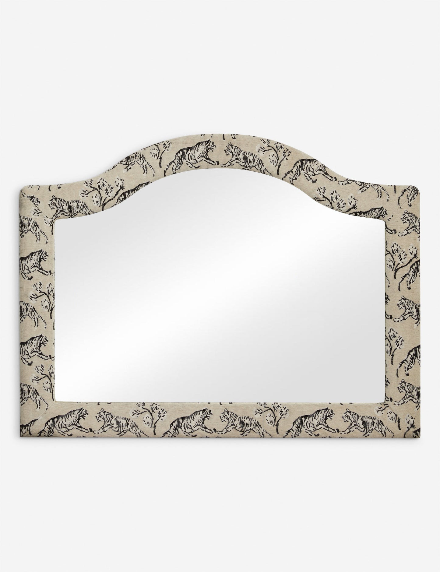 Miroir de cheminée rembourré Tiger par Sarah Sherman Samuel