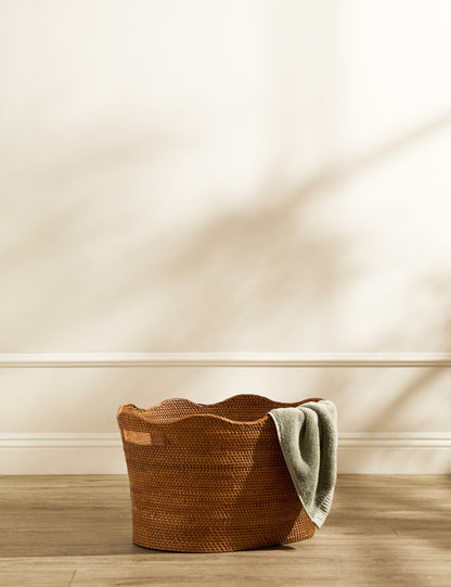 Panier à linge en rotin Tyna