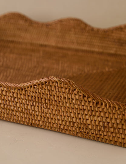 Plateau en rotin Tyna