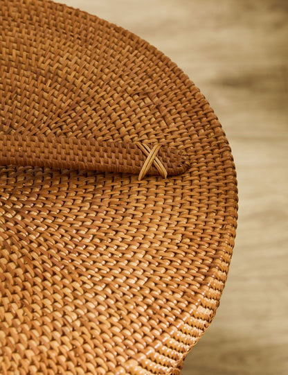 Panier à couvercle en rotin Tyna