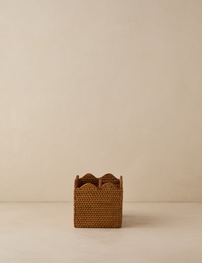 Porte-ustensiles en rotin Tyna