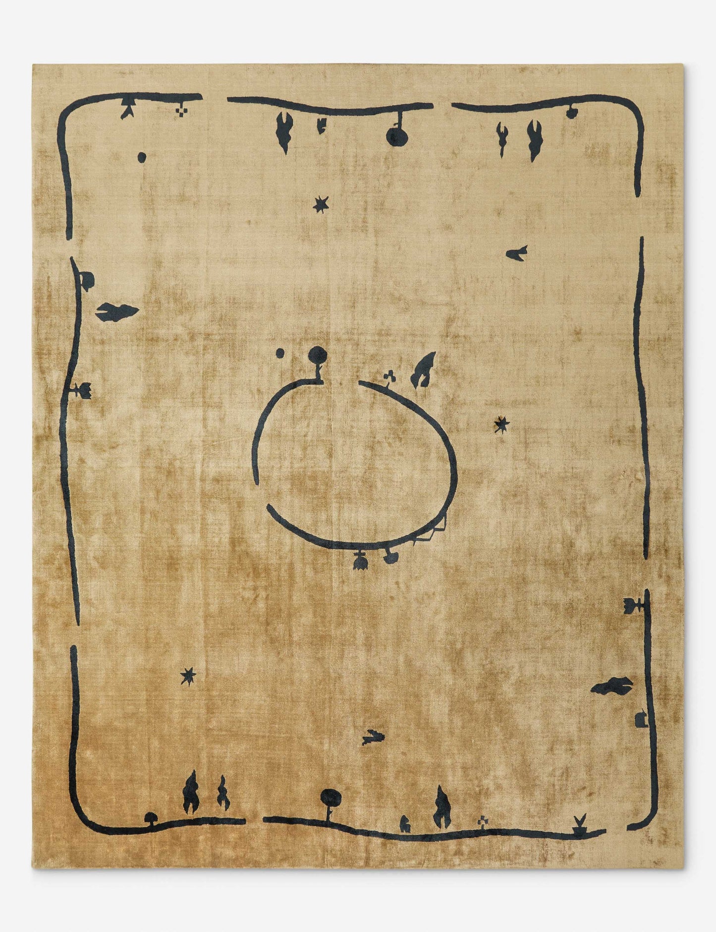 Tapis tissé à la main Village par Sarah Sherman Samuel