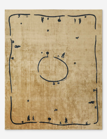 Tapis tissé à la main Village par Sarah Sherman Samuel