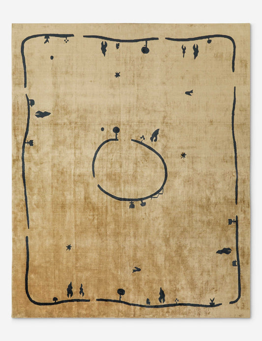 Tapis tissé à la main Village par Sarah Sherman Samuel