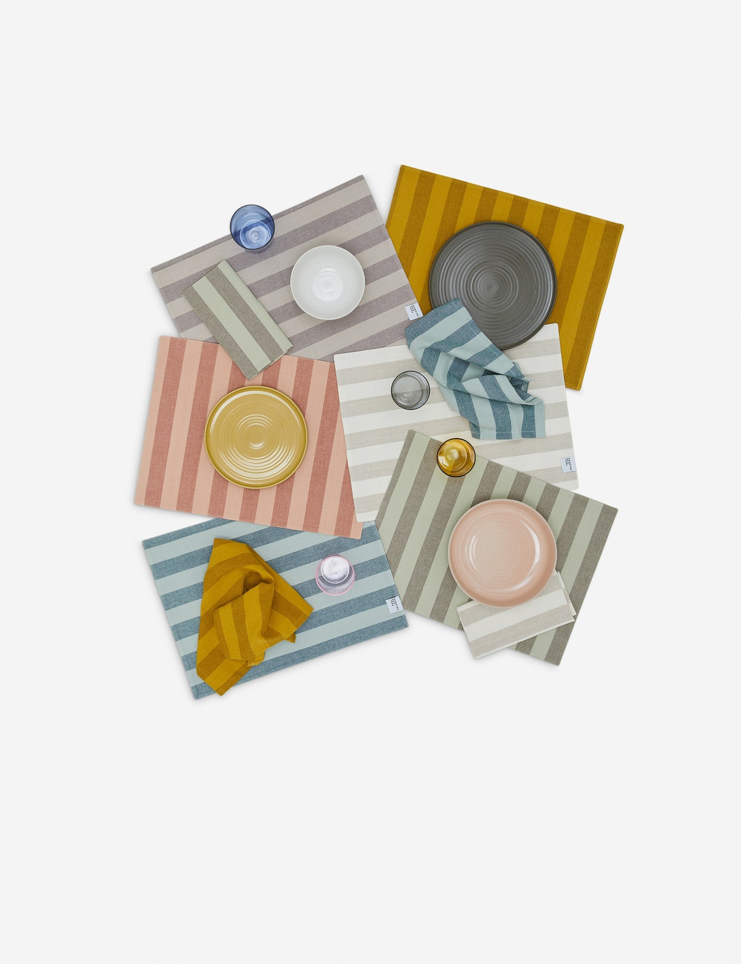 Linge de table rayé essentiel par Hawkins New York