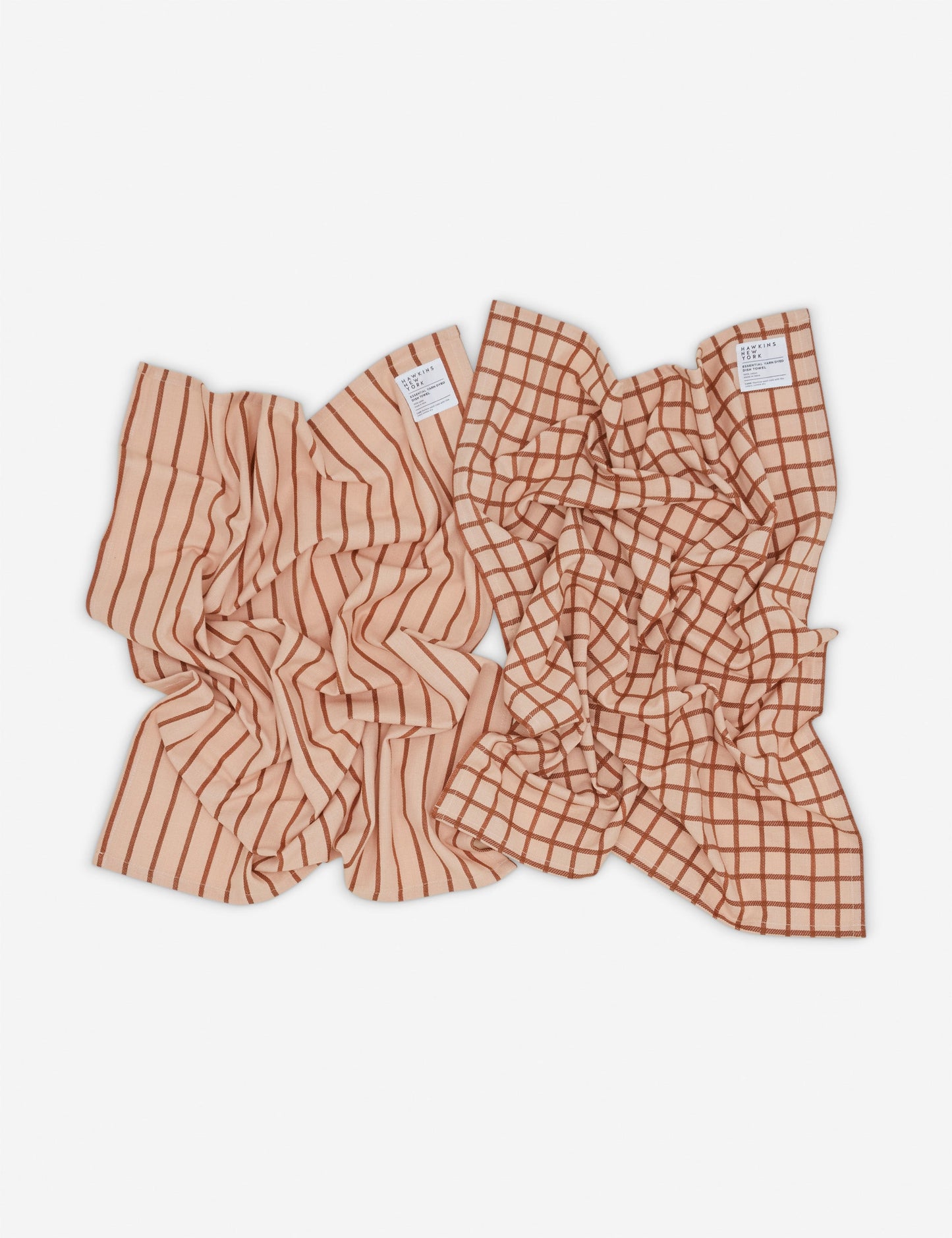 Torchons à vaisselle teints en fil Essential (lot de 2) par Hawkins New York