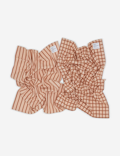 Torchons à vaisselle teints en fil Essential (lot de 2) par Hawkins New York