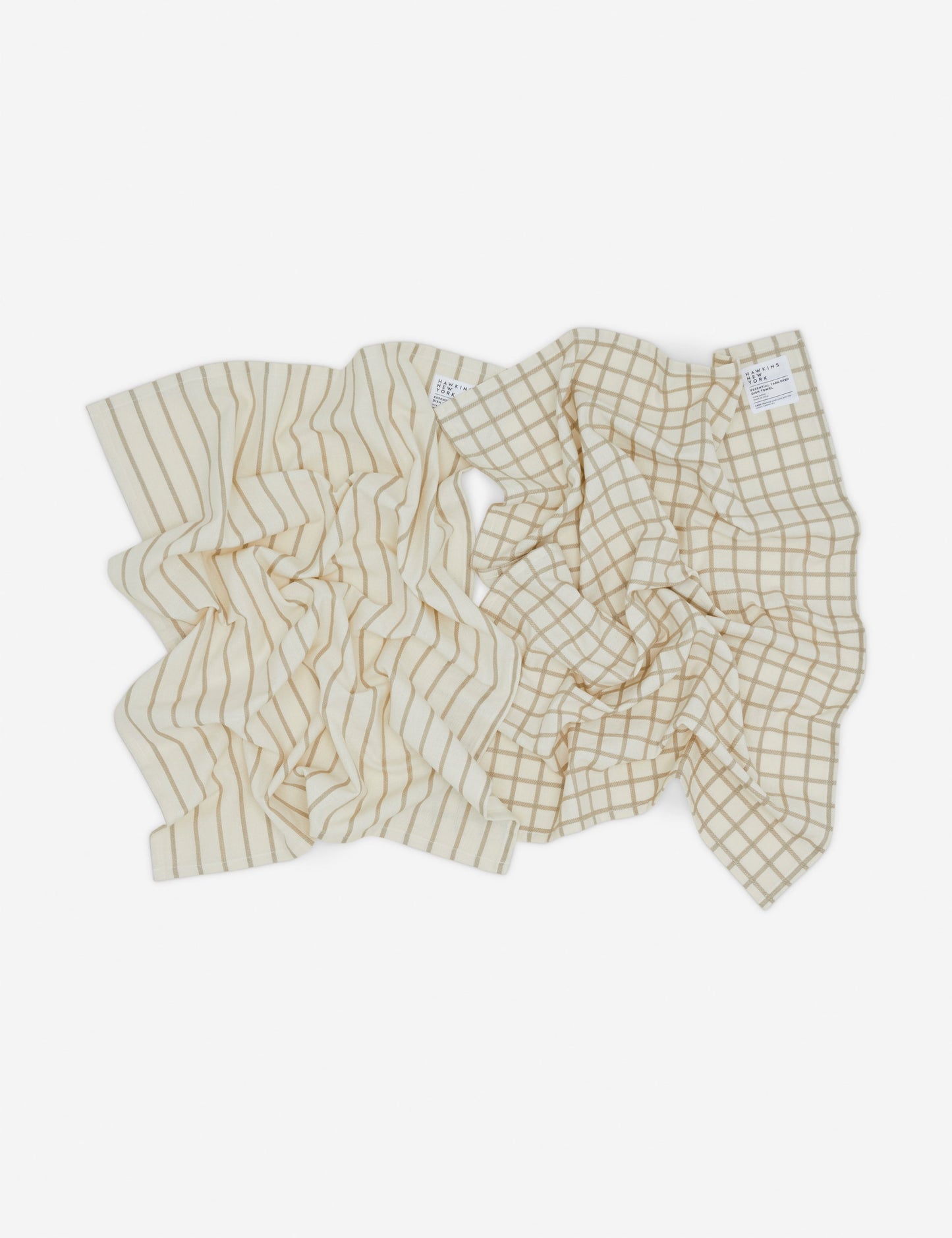 Torchons à vaisselle teints en fil Essential (lot de 2) par Hawkins New York