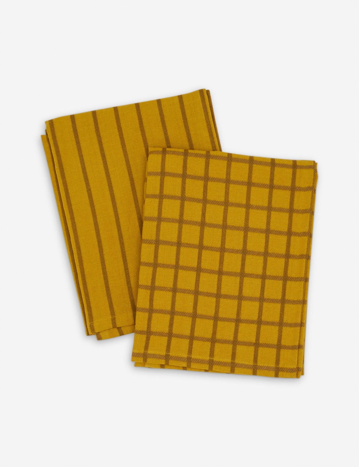 Torchons à vaisselle teints en fil Essential (lot de 2) par Hawkins New York