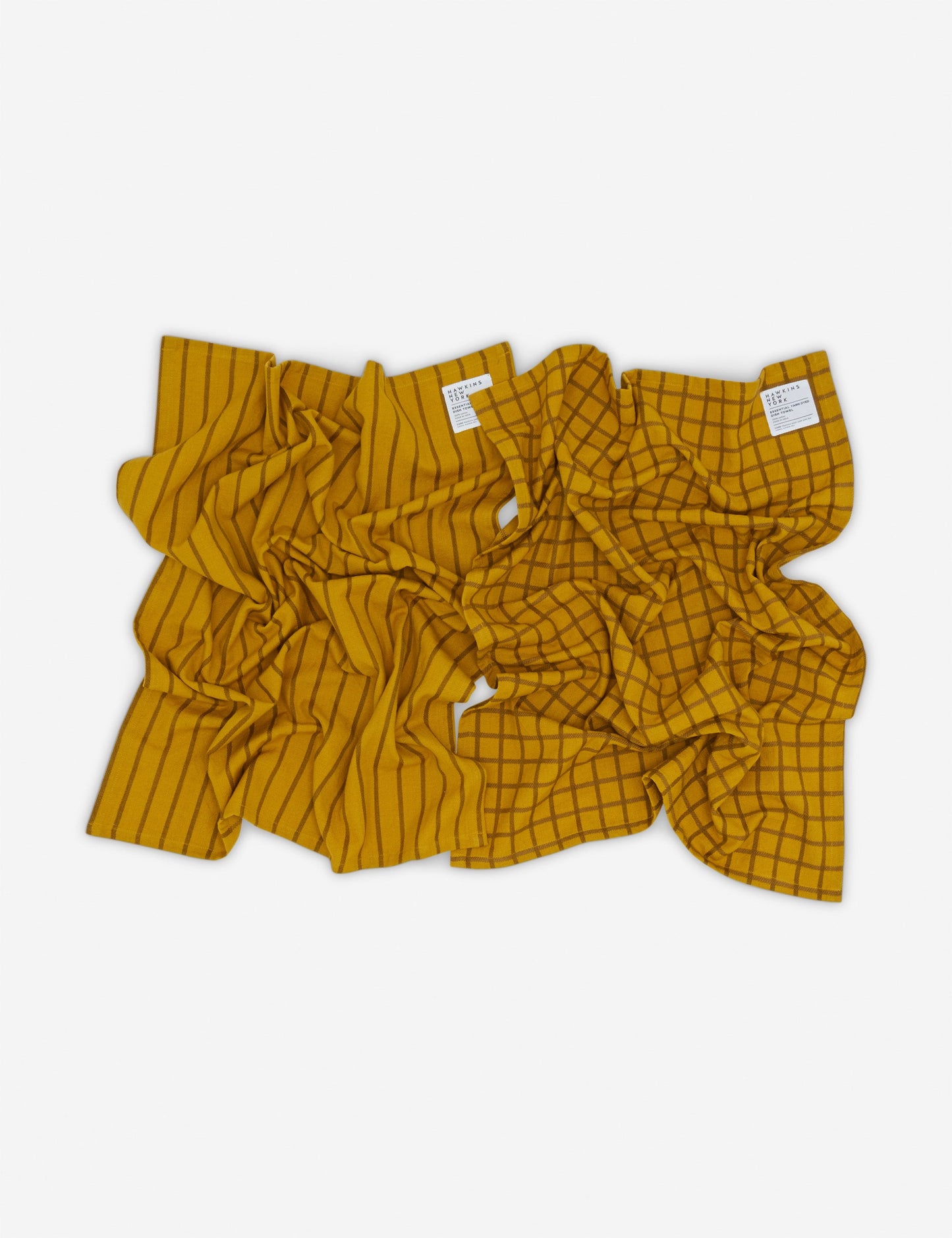 Torchons à vaisselle teints en fil Essential (lot de 2) par Hawkins New York