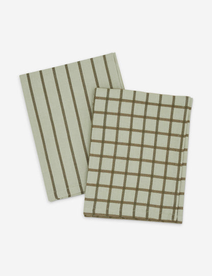 Torchons à vaisselle teints en fil Essential (lot de 2) par Hawkins New York