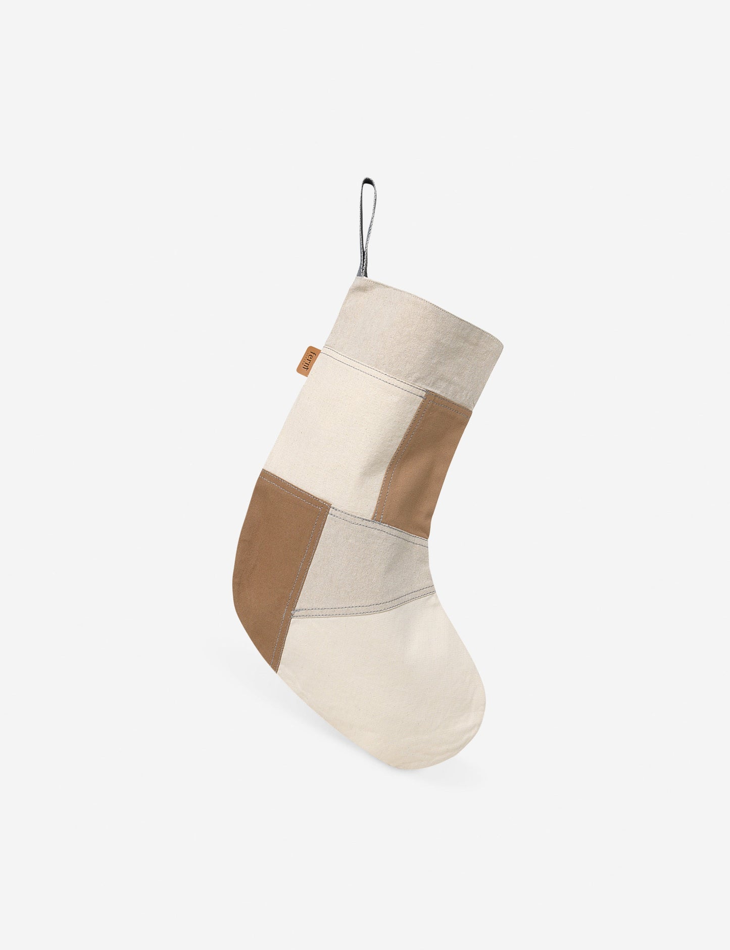 Chaussette de Noël ton sur ton par Ferm Living