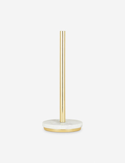 Porte-serviettes en papier simple en marbre par Hawkins New York