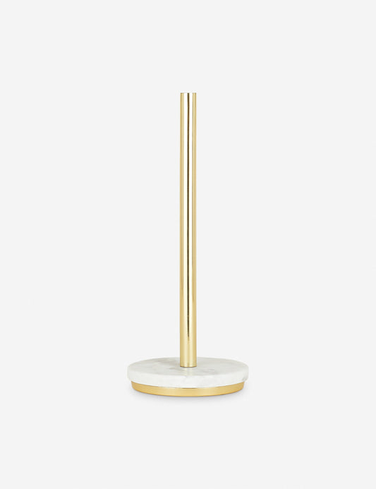 Porte-serviettes en papier simple en marbre par Hawkins New York