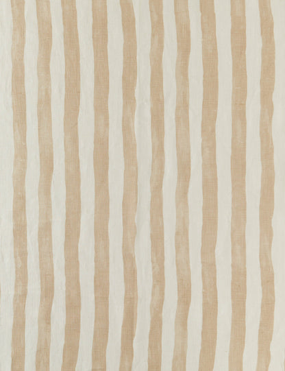Tissu en lin à rayures picturales par Sarah Sherman Samuel